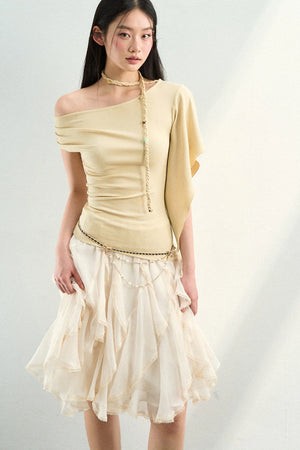 Irregular Off-Shoulder Top