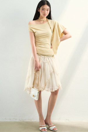 Irregular Off-Shoulder Top
