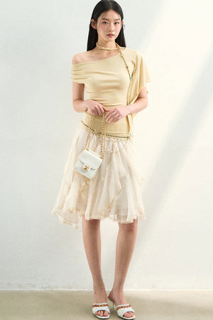 Irregular Off-Shoulder Top
