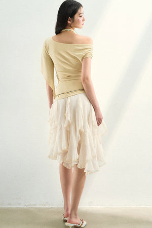 Irregular Off-Shoulder Top