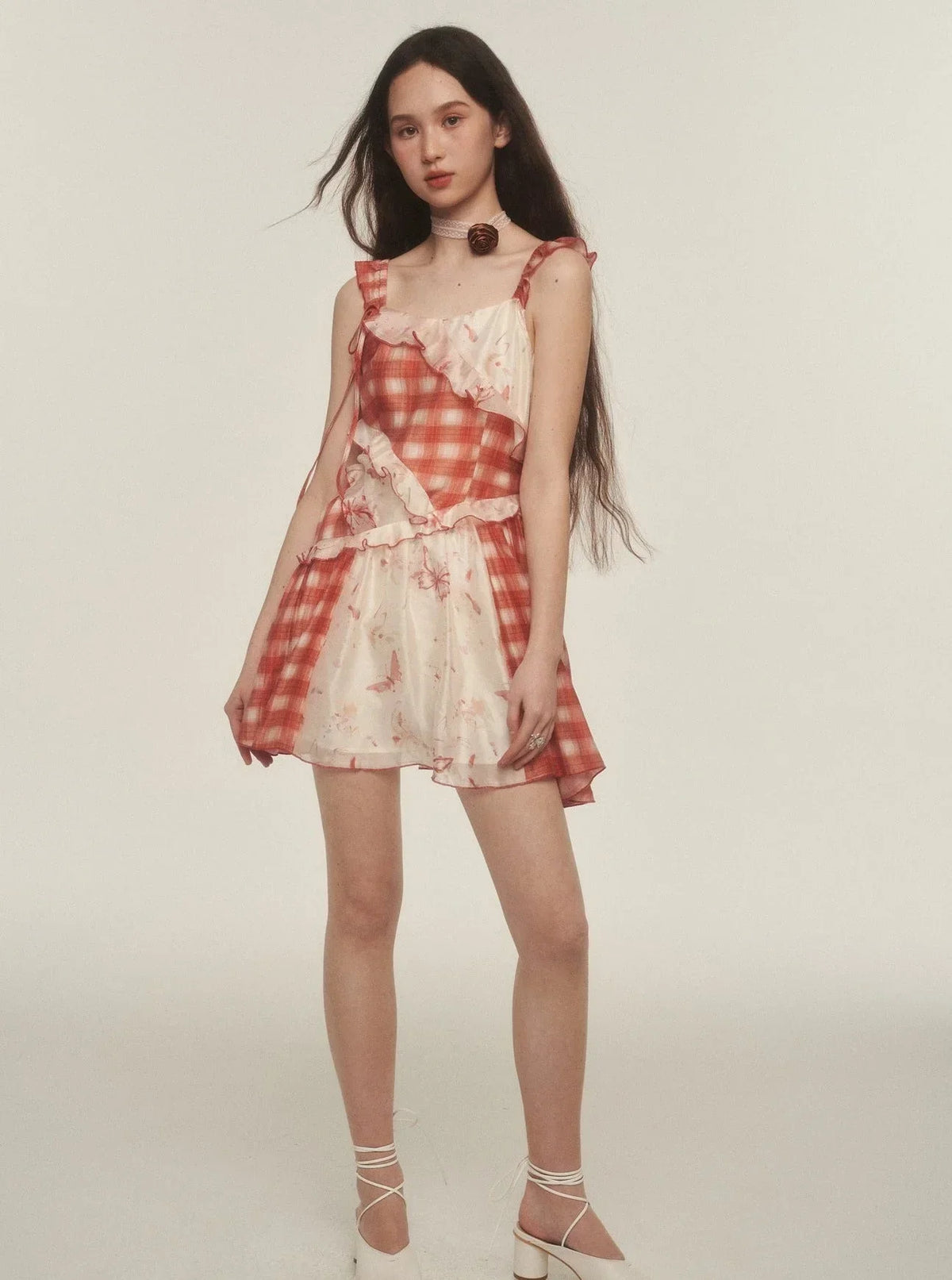 Irregular Patchwork Slip Dress