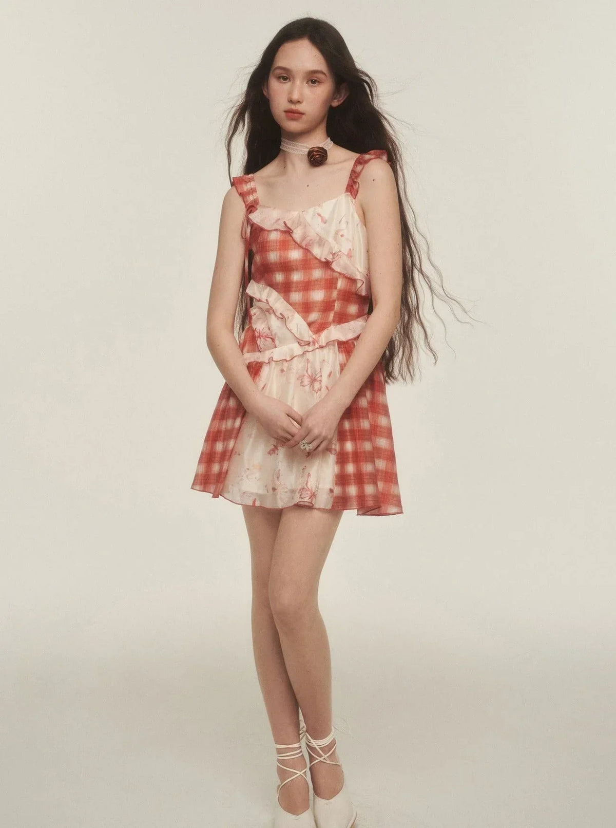 Irregular Patchwork Slip Dress