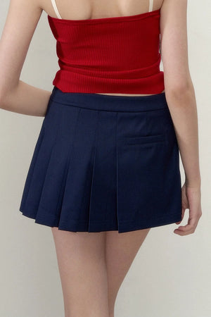Irregular Pleated A-Line Skirt
