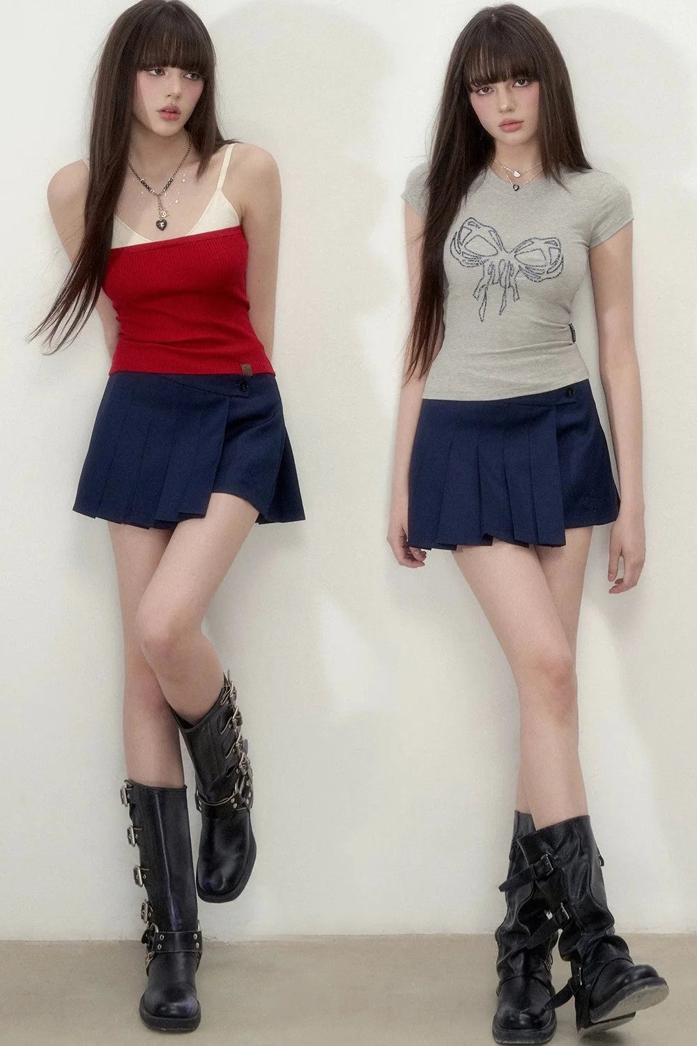 Irregular Pleated A-Line Skirt