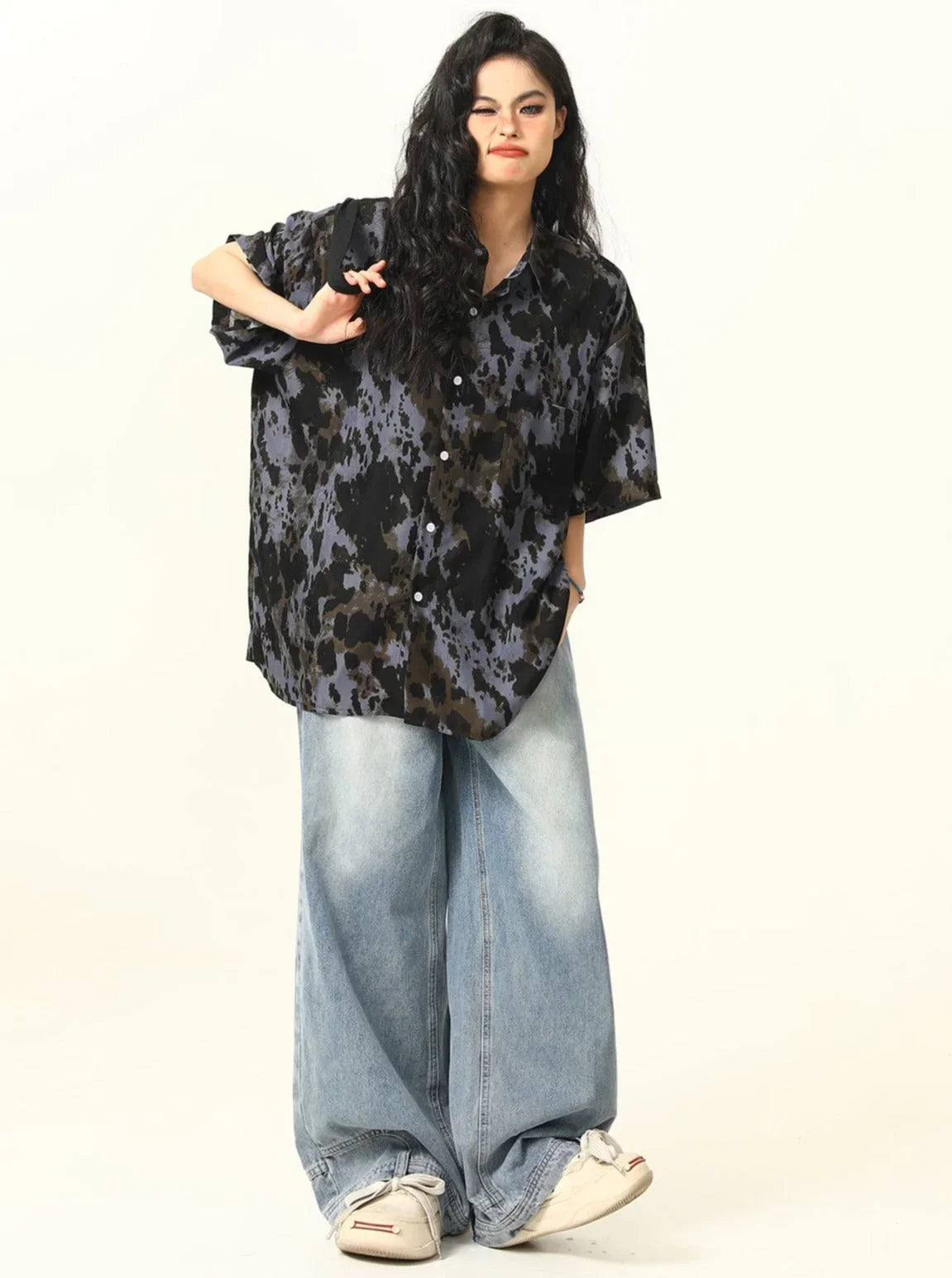 Irregular Short Sleeve Shirt