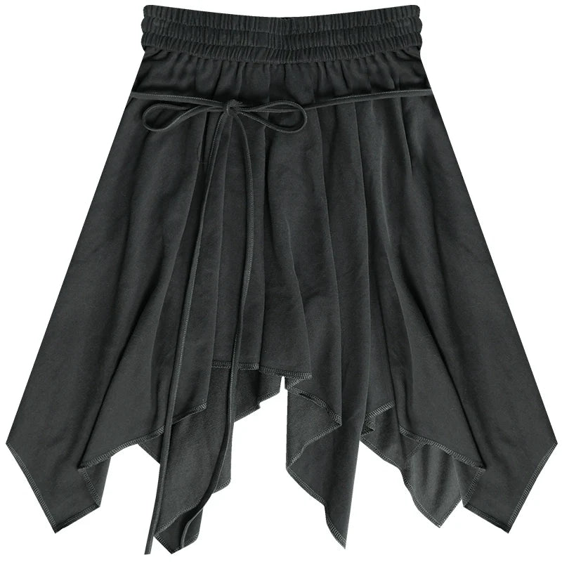 Irregular Skirt Casual Trousers Set-Up