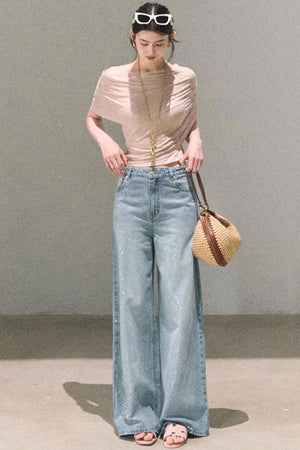 Irregular Stretch Knit Top Set