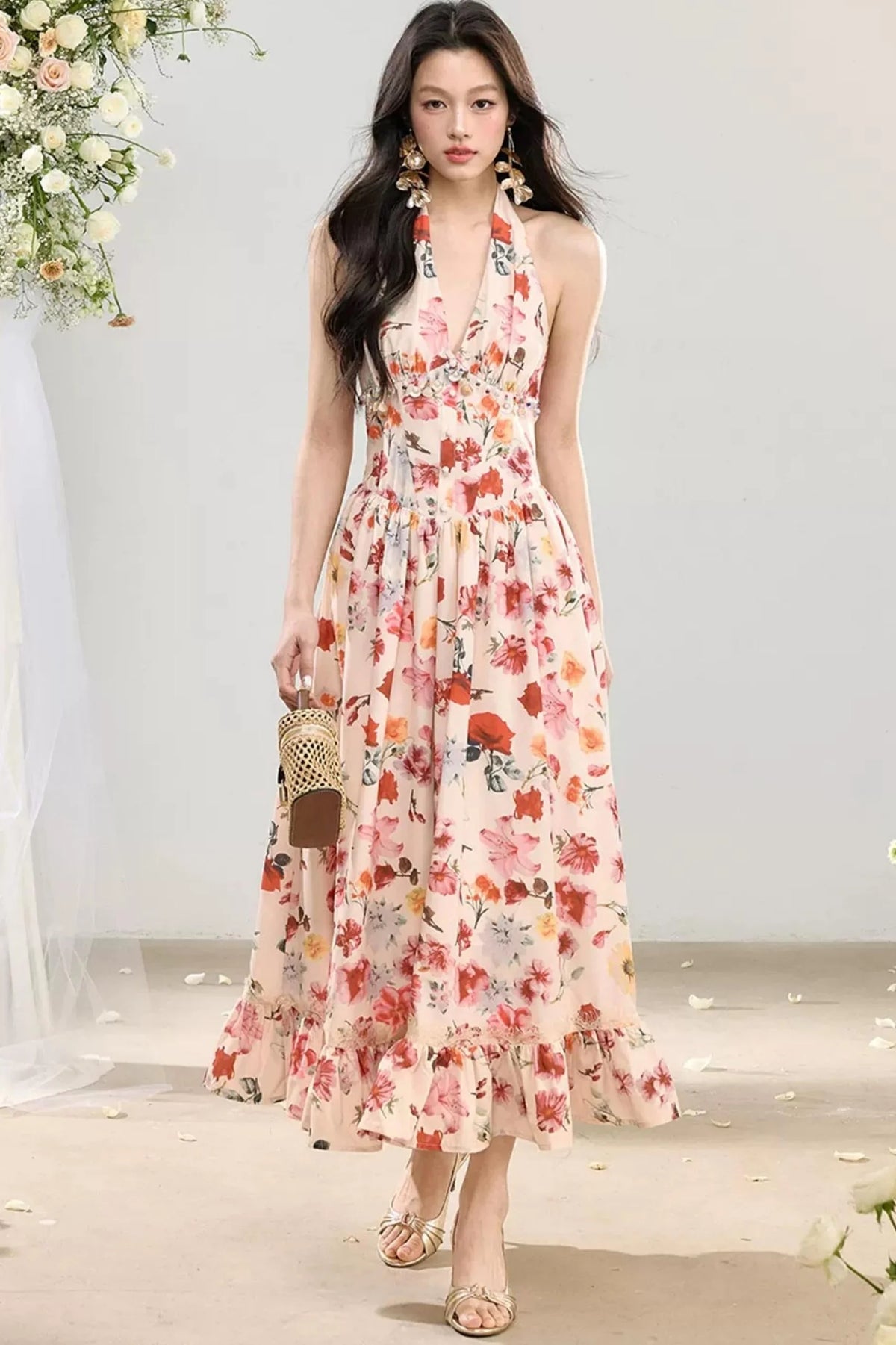 Island Blossoms Lace Dress