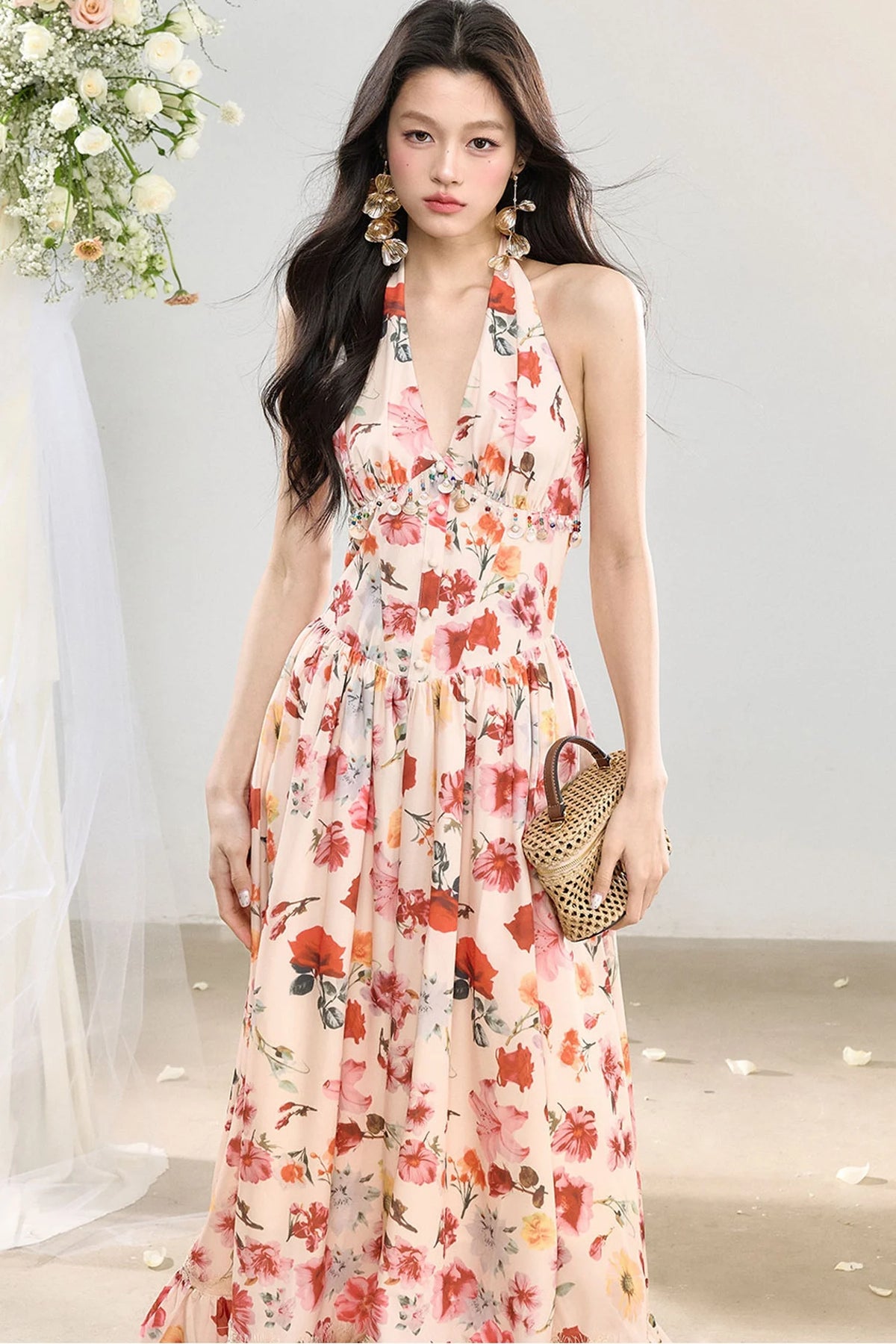 Island Blossoms Lace Dress