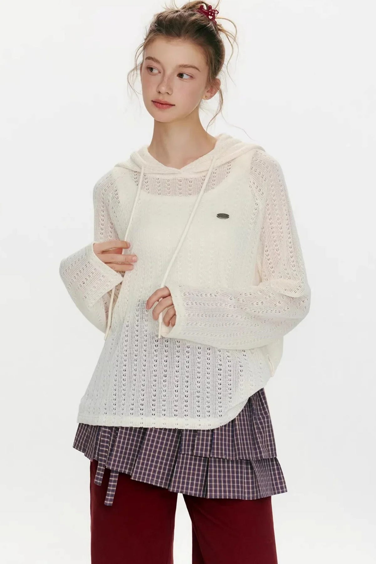 Island Glow Hooded Knit Top