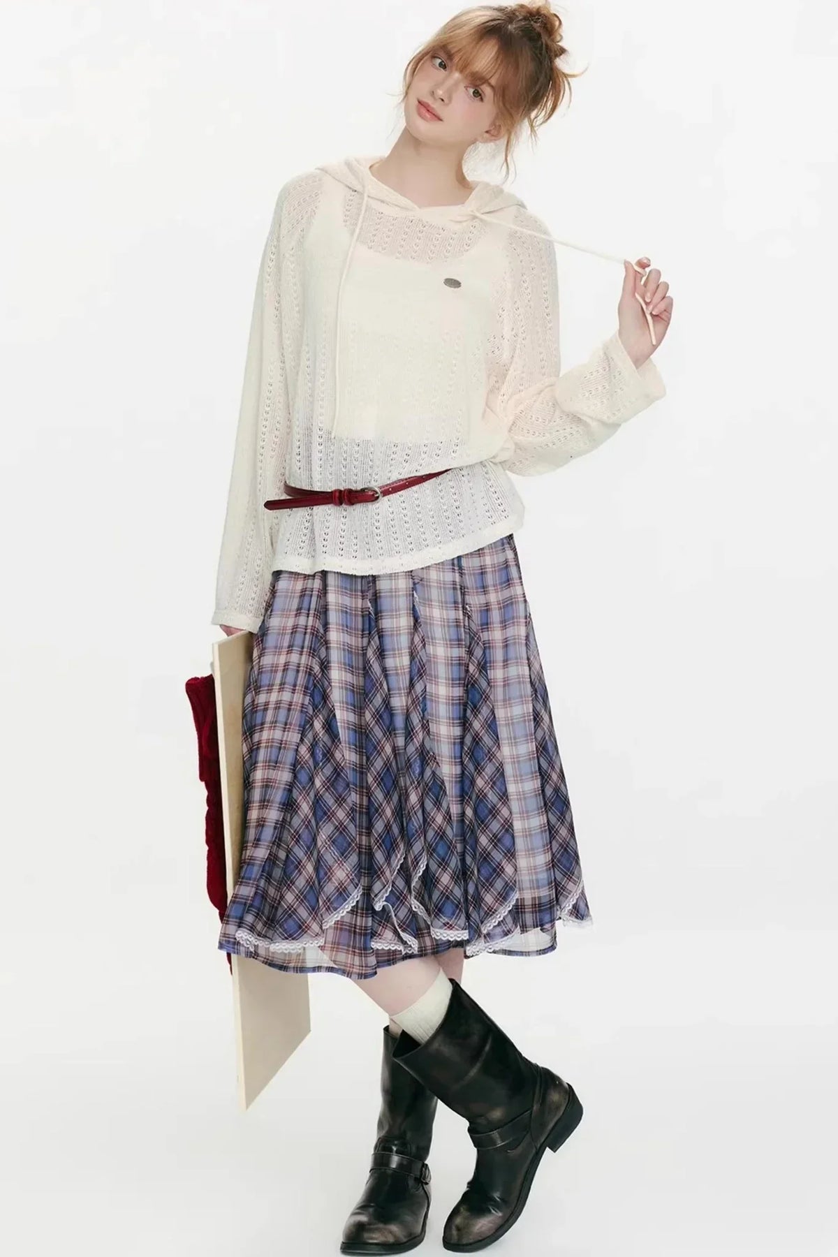 Island Glow Hooded Knit Top