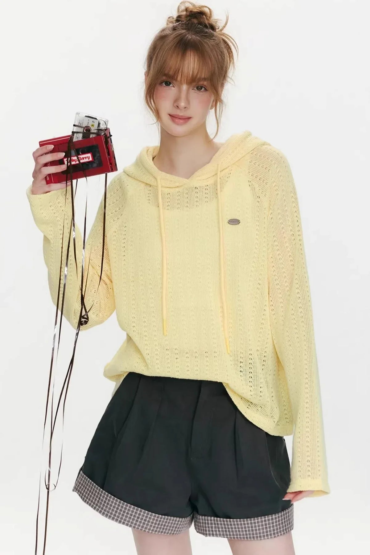 Island Glow Hooded Knit Top