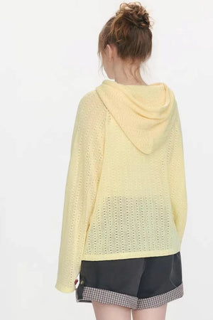 Island Glow Hooded Knit Top