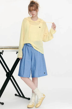 Island Glow Hooded Knit Top