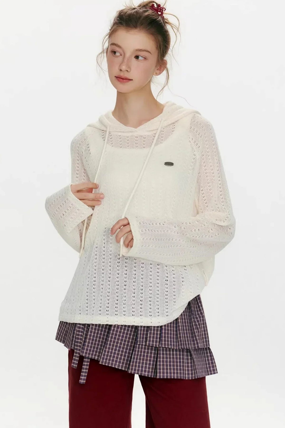 Island Glow Hooded Knit Top
