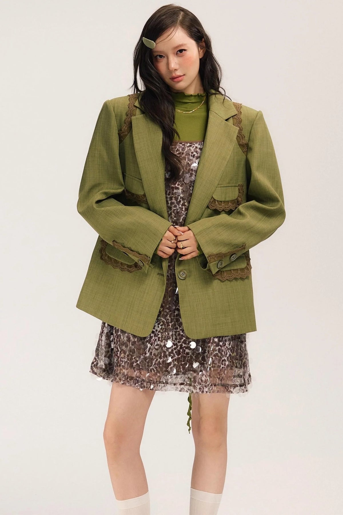 Ivy Vintage Green Blazer