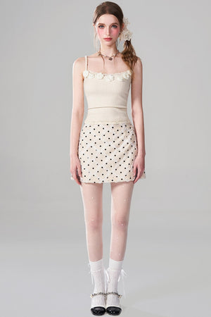 Jacquard A-Line Mini Skirt Set-Up