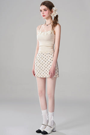 Jacquard A-Line Mini Skirt Set-Up