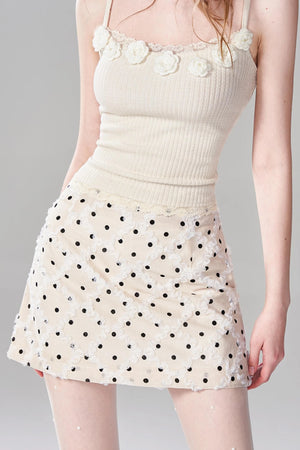 Jacquard A-Line Mini Skirt Set-Up