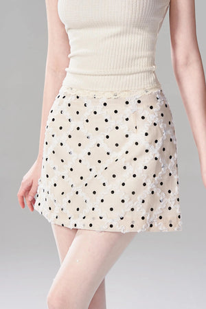 Jacquard A-Line Mini Skirt Set-Up