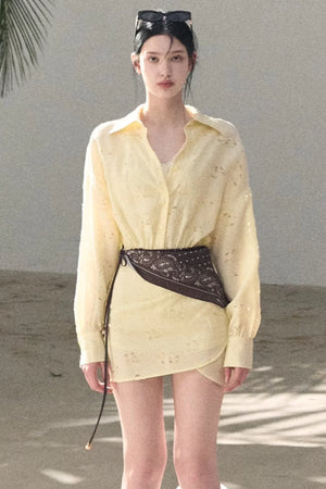 Jacquard Silk Dress Scarf Set