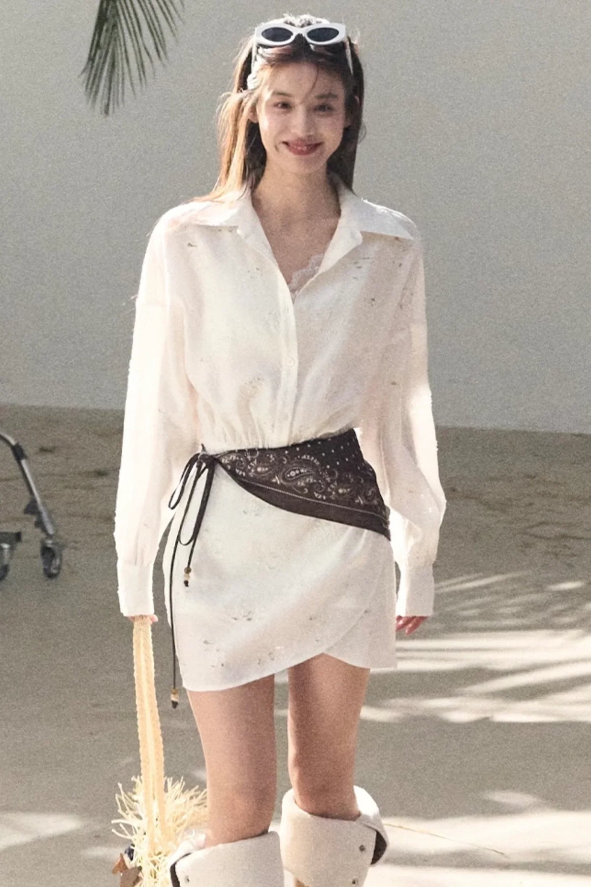 Jacquard Silk Dress Scarf Set