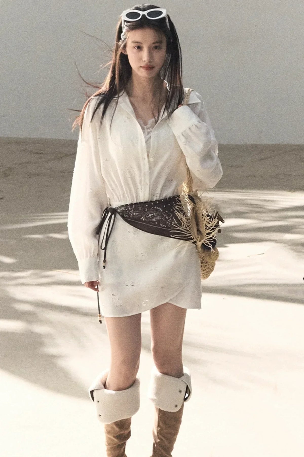 Jacquard Silk Dress Scarf Set