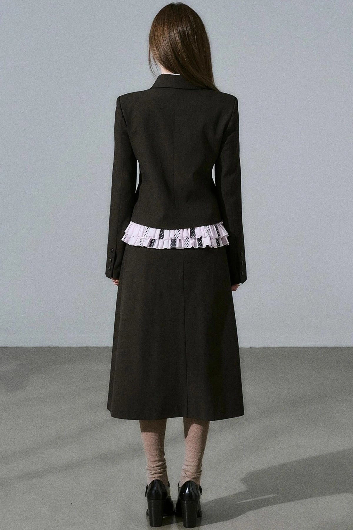 Japanese Girl Pleated Jacket Set-Up