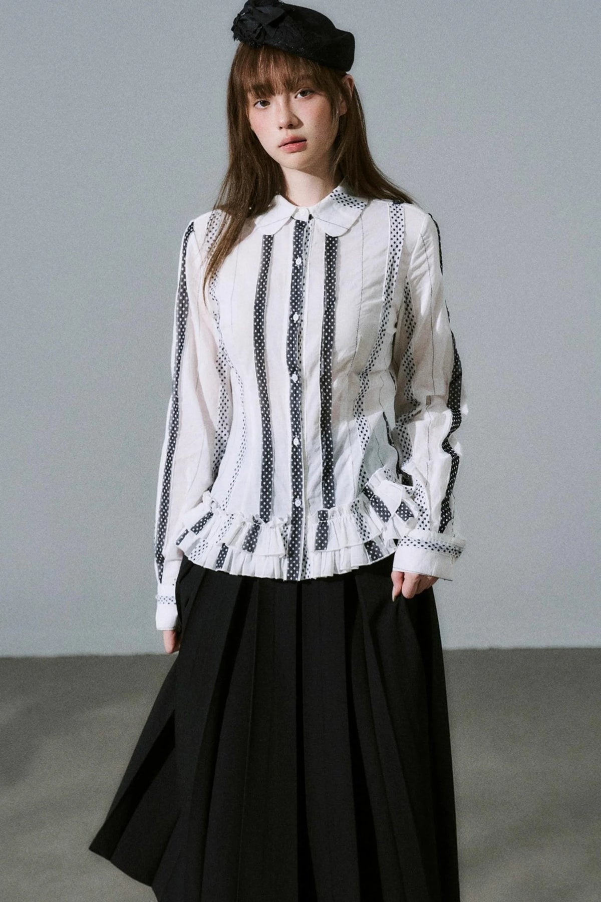 Japanese Girl Pleated Jacket Set-Up