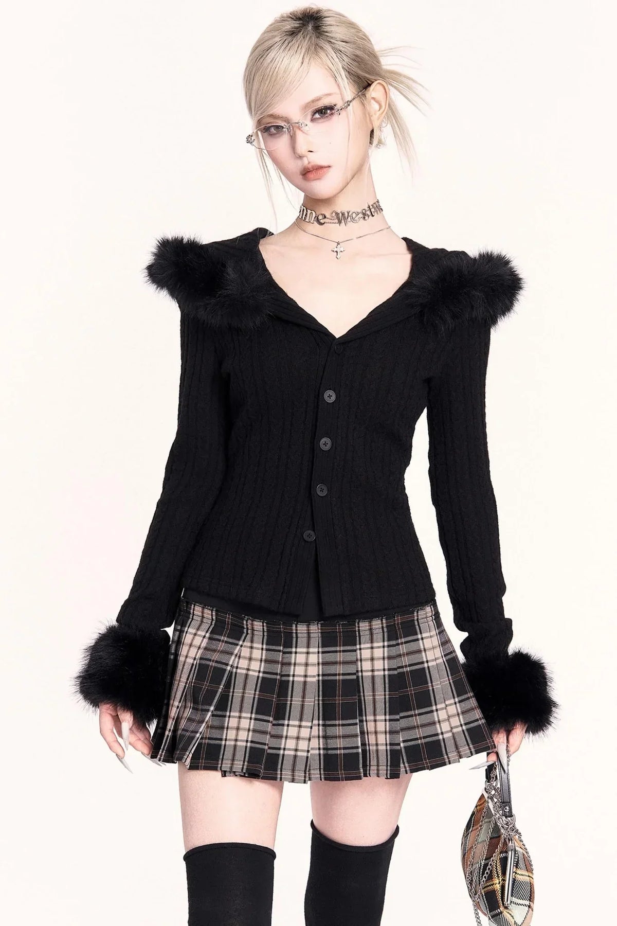 Japanese Plaid Pleated Skirt