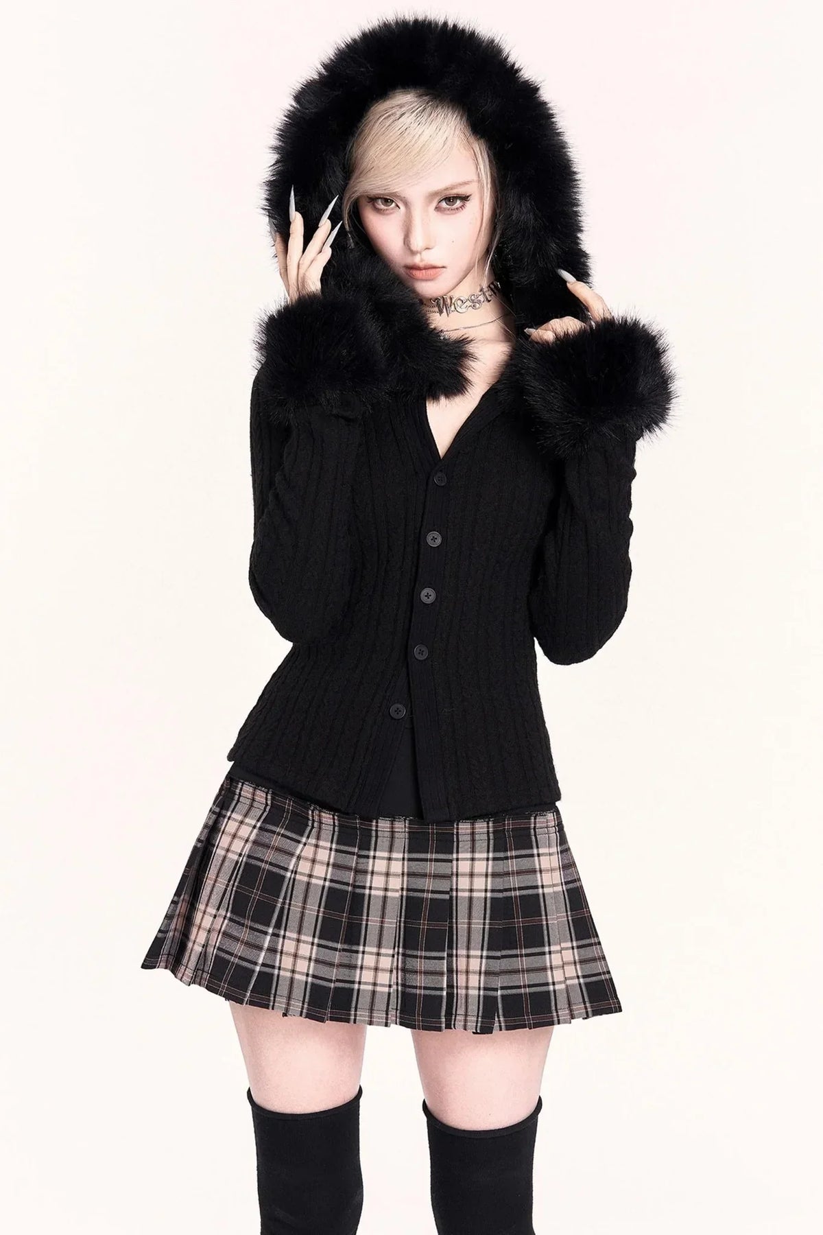 Japanese Plaid Pleated Skirt