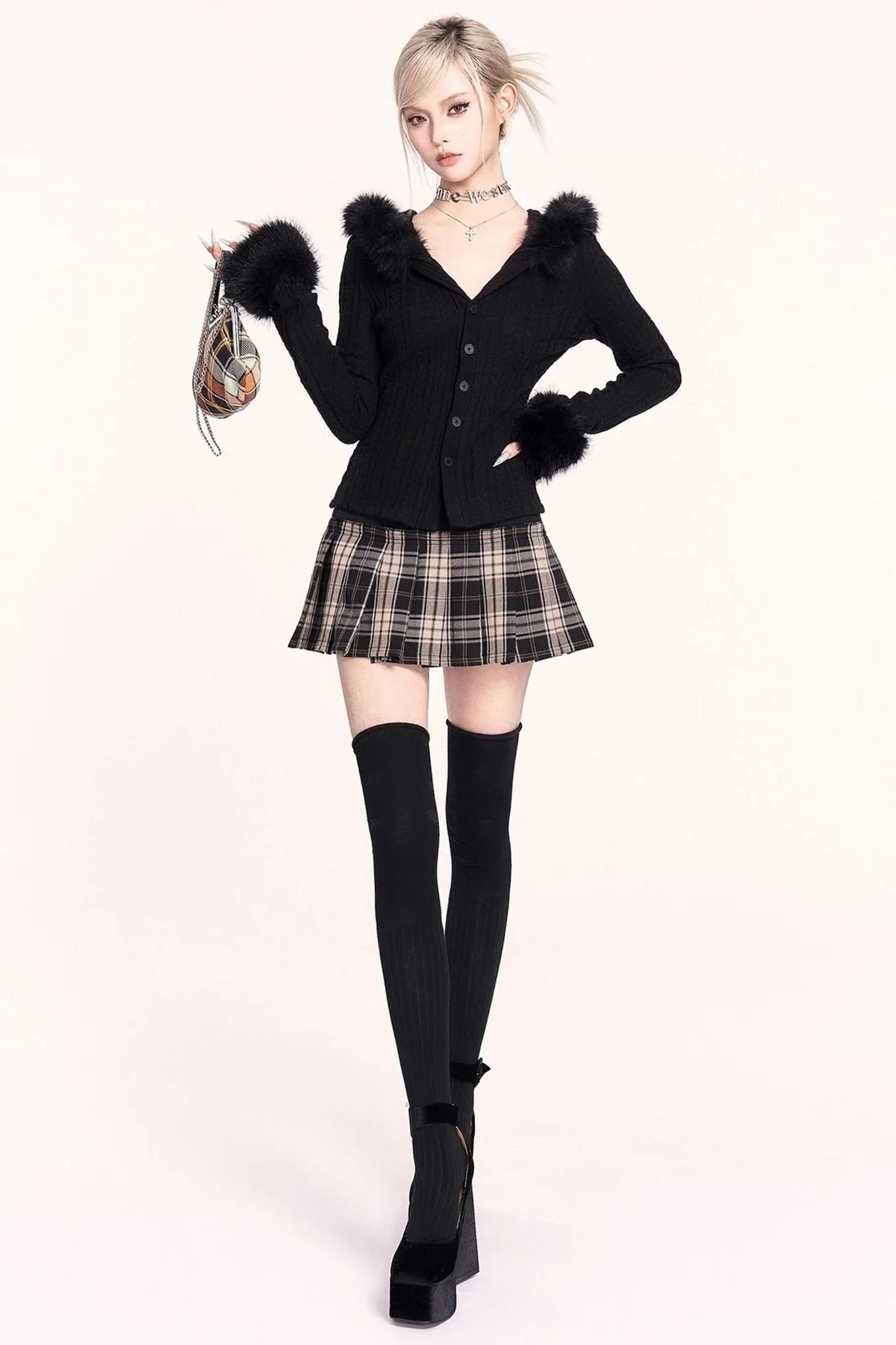 Japanese Plaid Pleated Skirt
