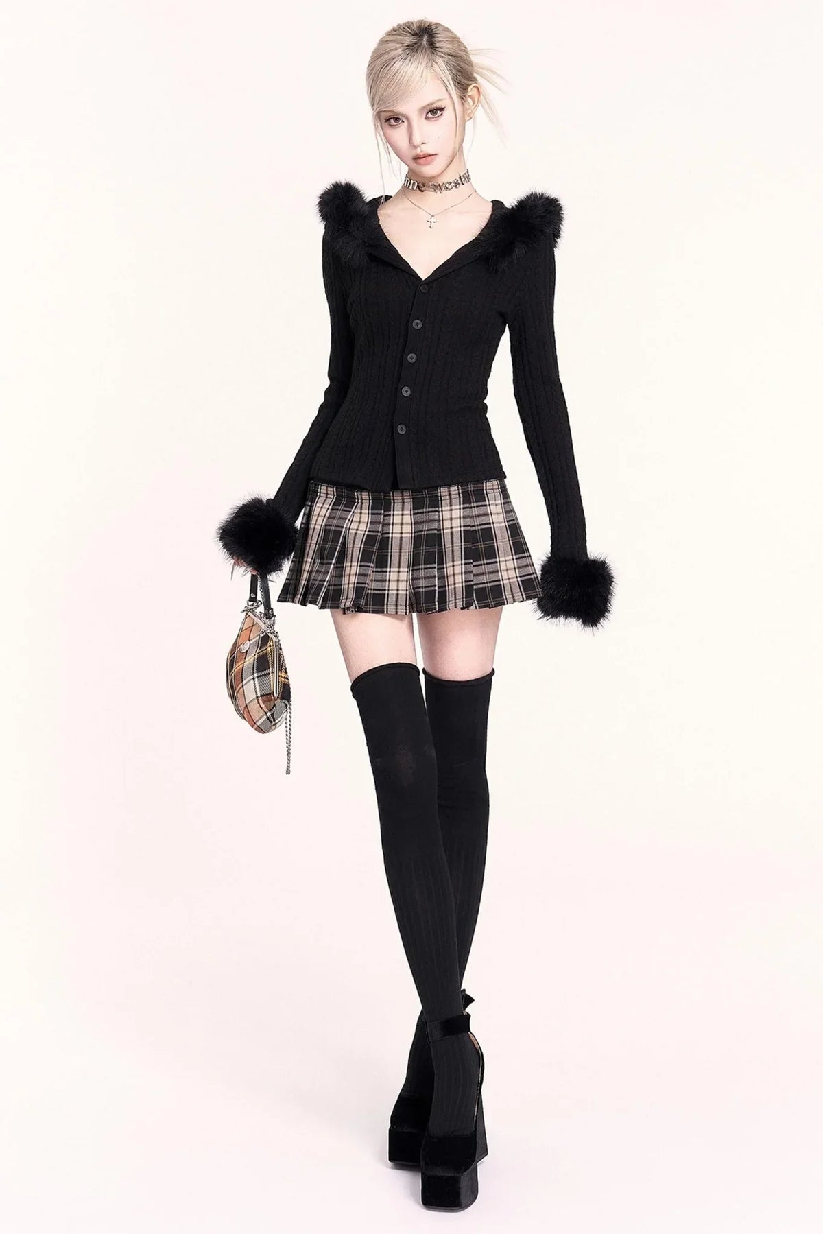 Japanese Plaid Pleated Skirt