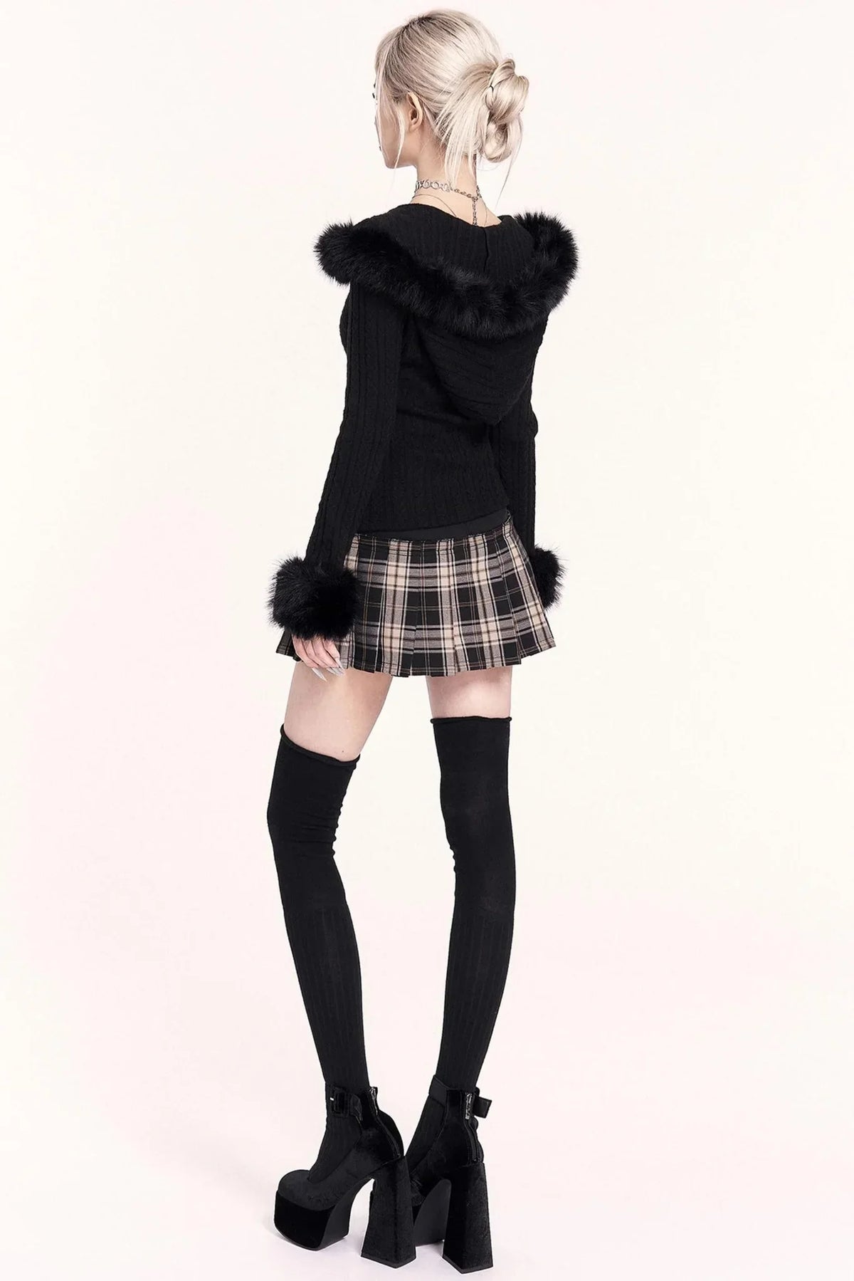 Japanese Plaid Pleated Skirt