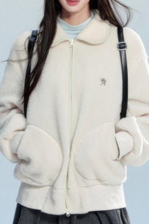 Japanese Retro Lamb Wool Jacket