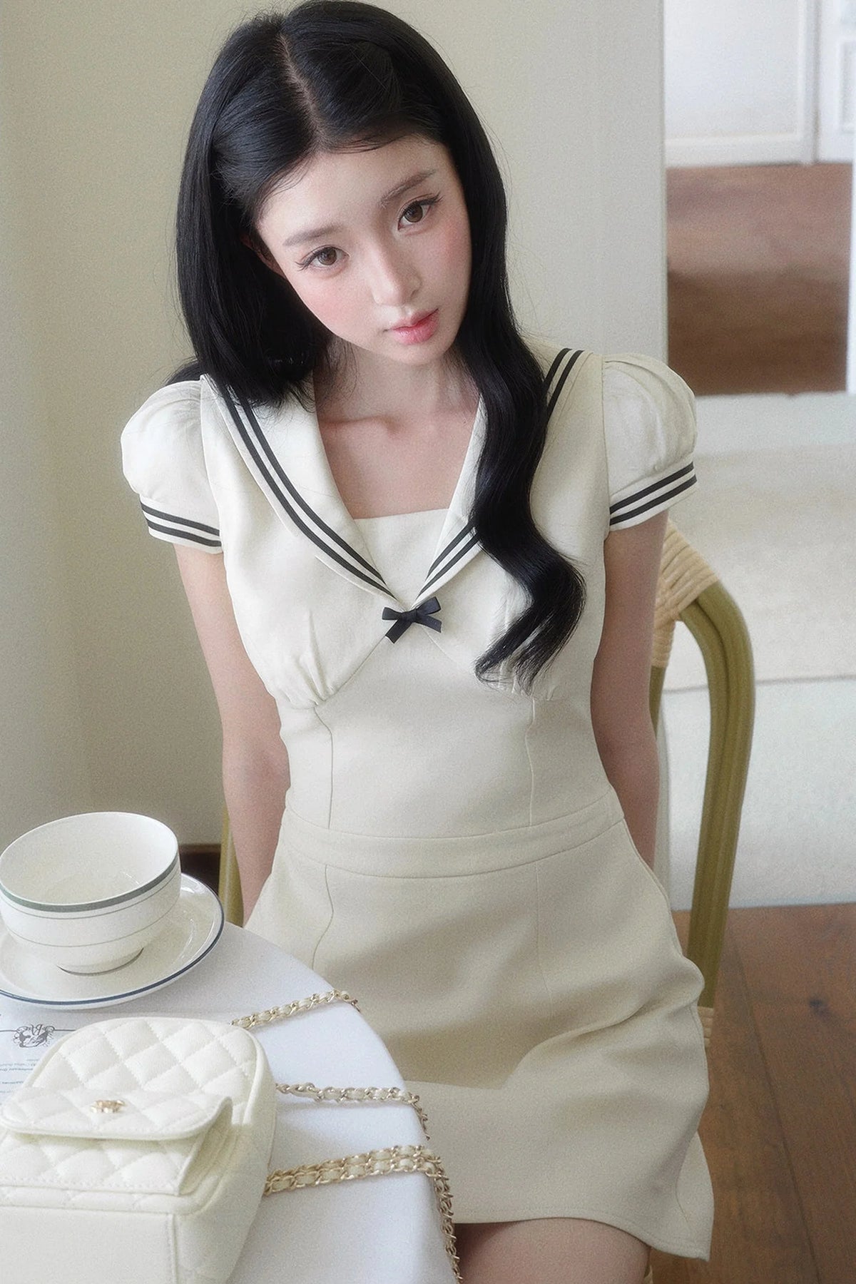 Jeju Island Bowknot Dress
