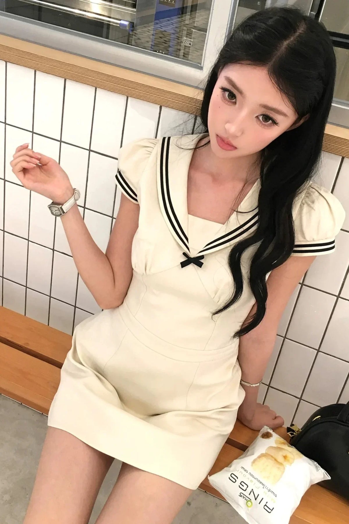 Jeju Island Bowknot Dress