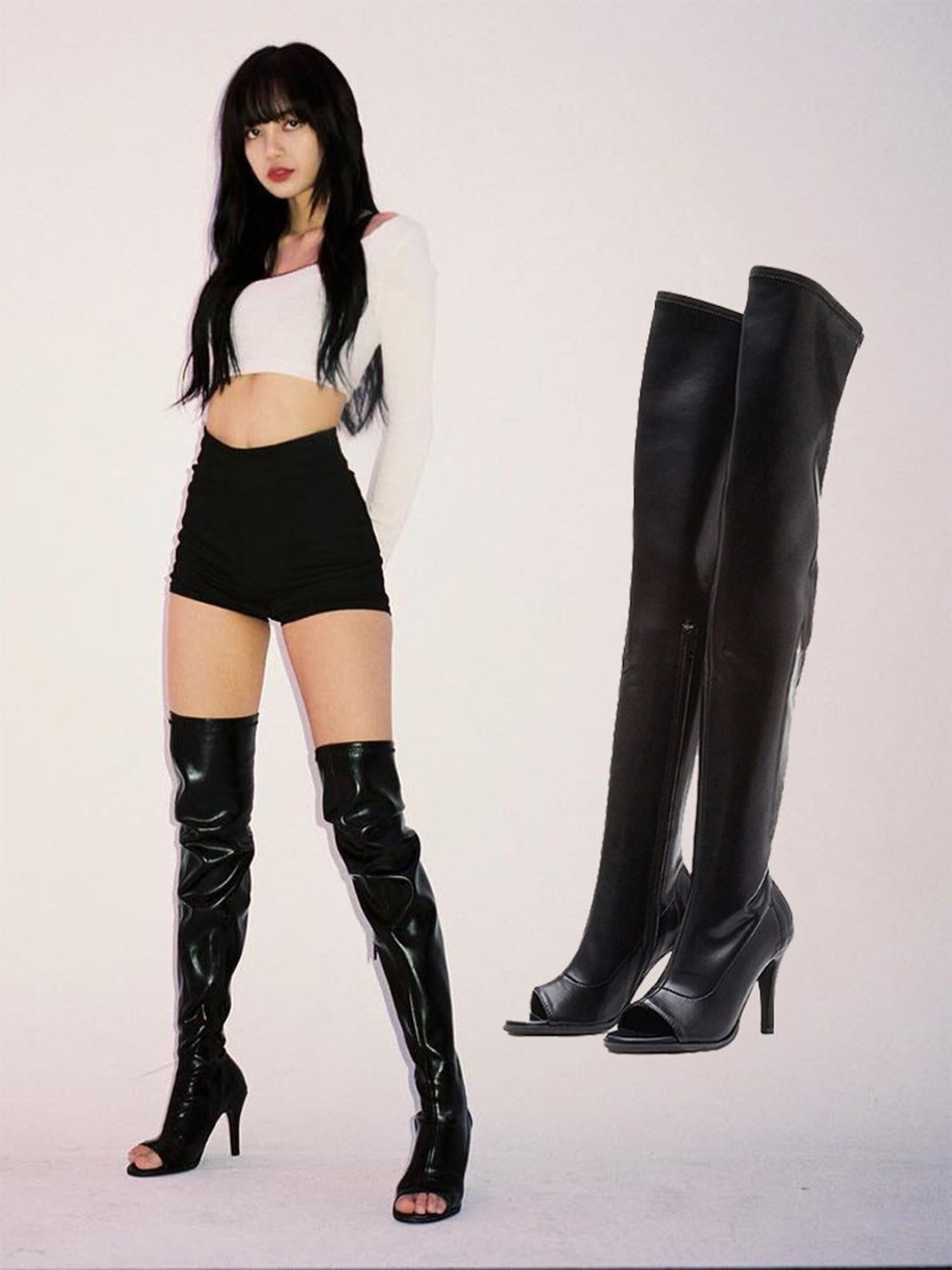 Over-Knee Jazz Stiletto Boots