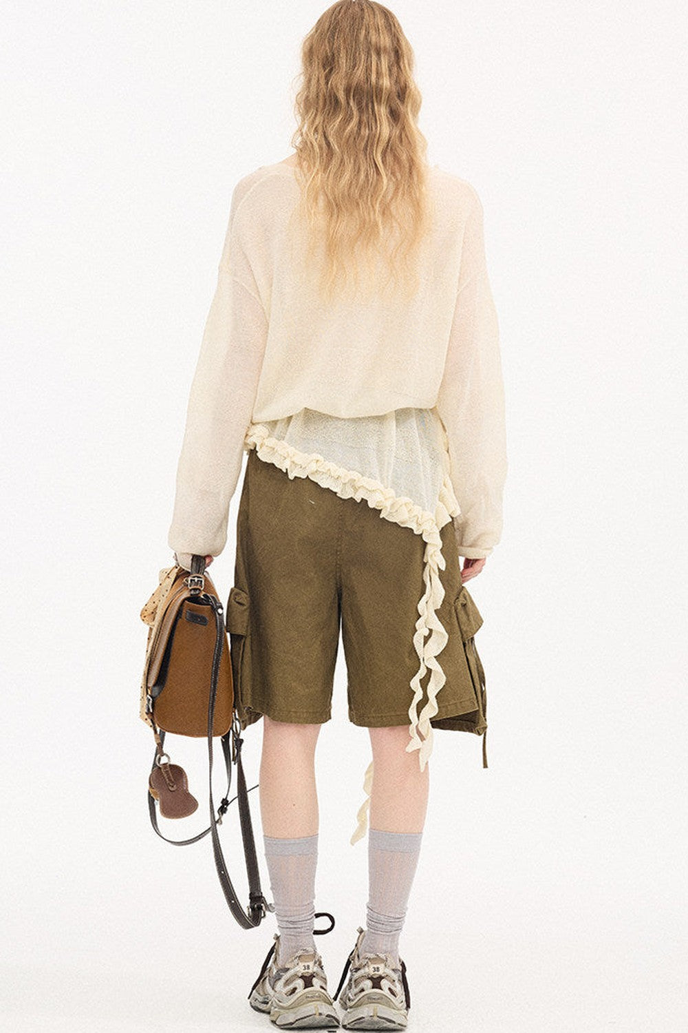 Khaki Washed Pocket Shorts