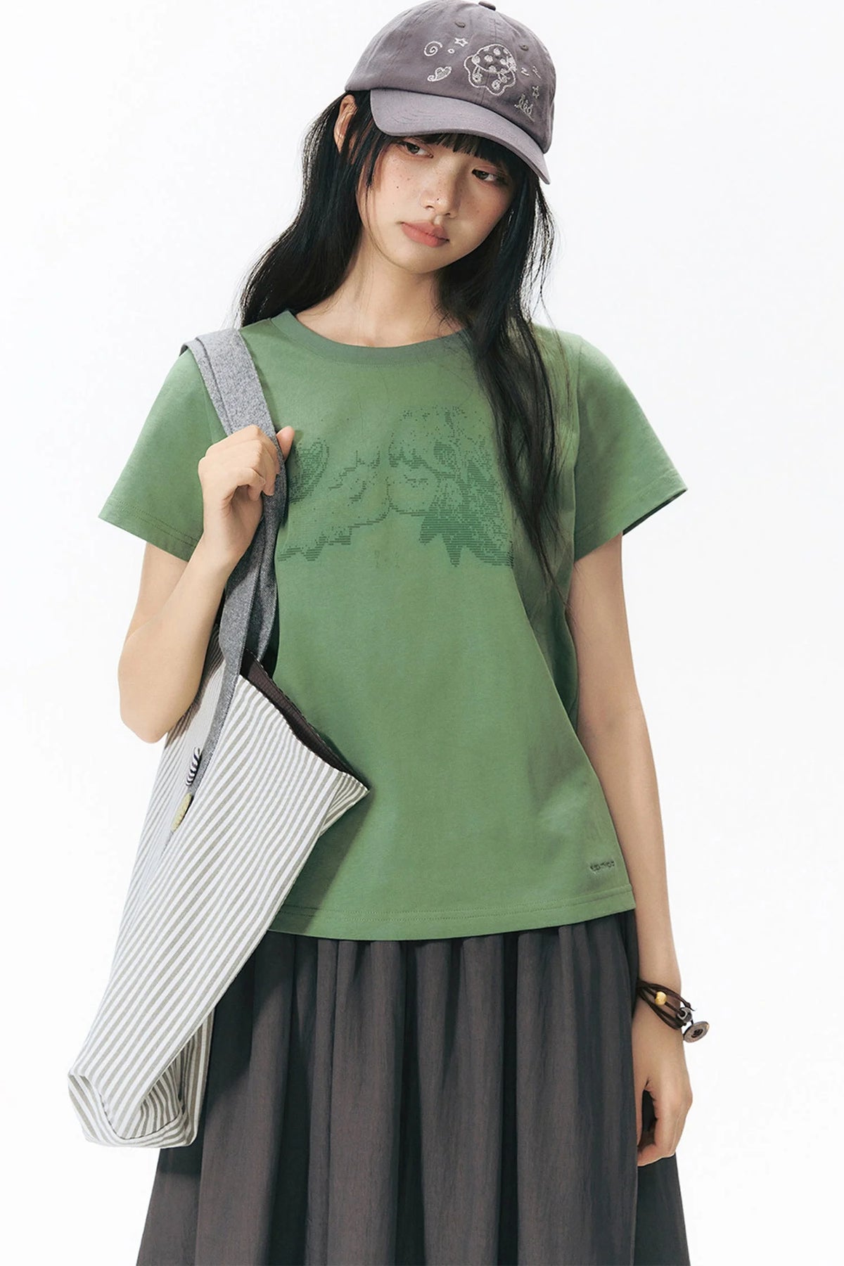 Kiss Print Knit Blouse