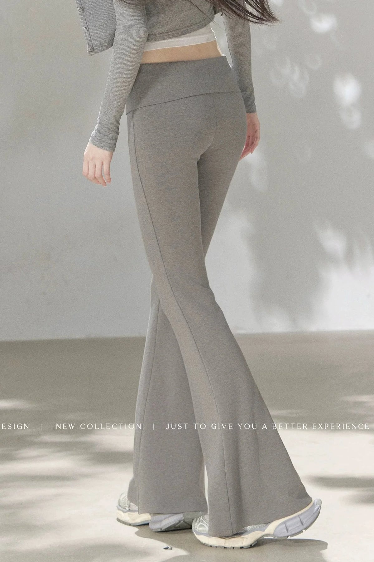 Knit Flared Enhancing Pants