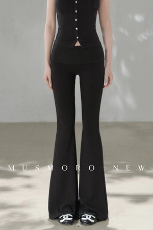 Knit Flared Enhancing Pants