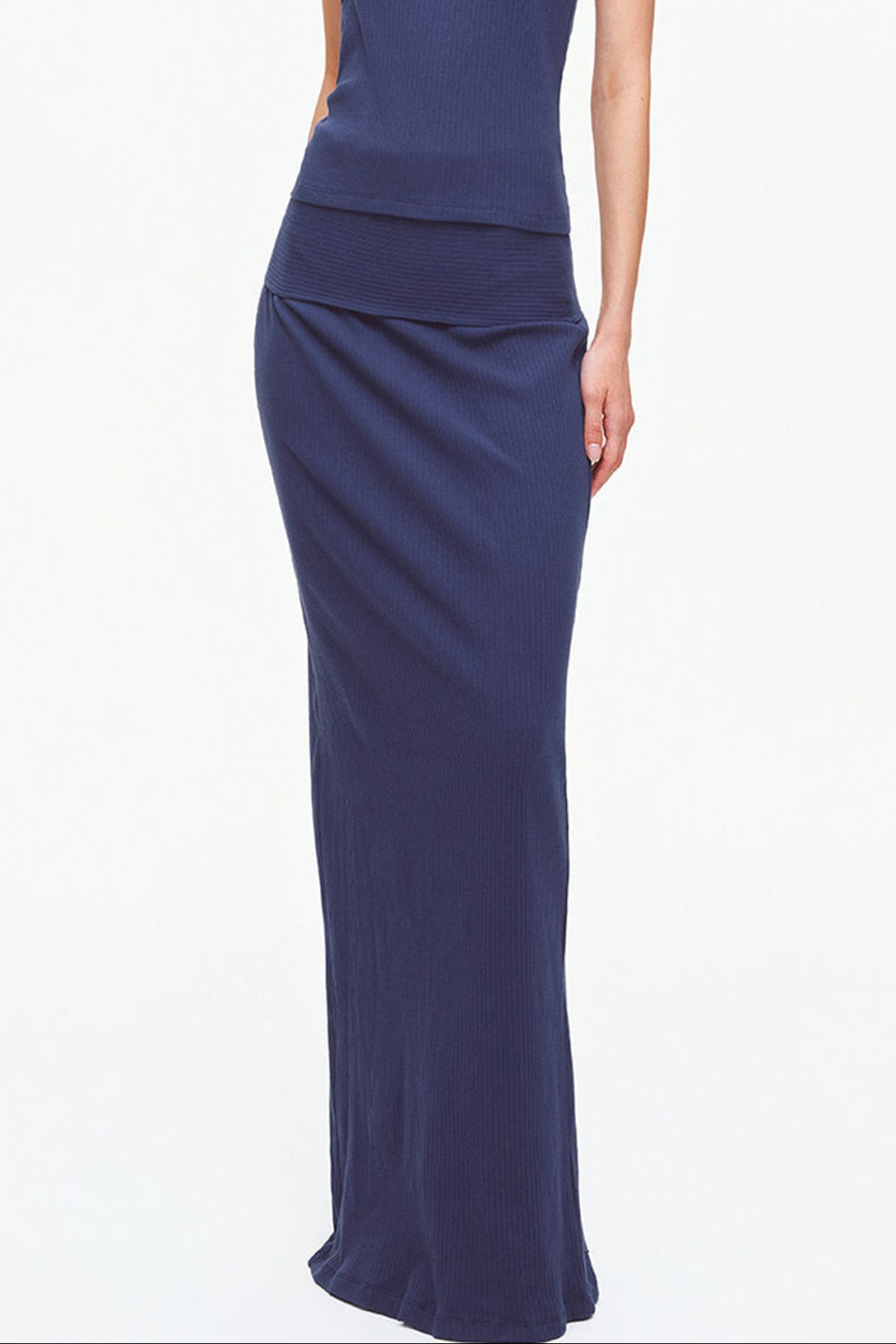 Knit Halter Top and Long Skirt Set-Up