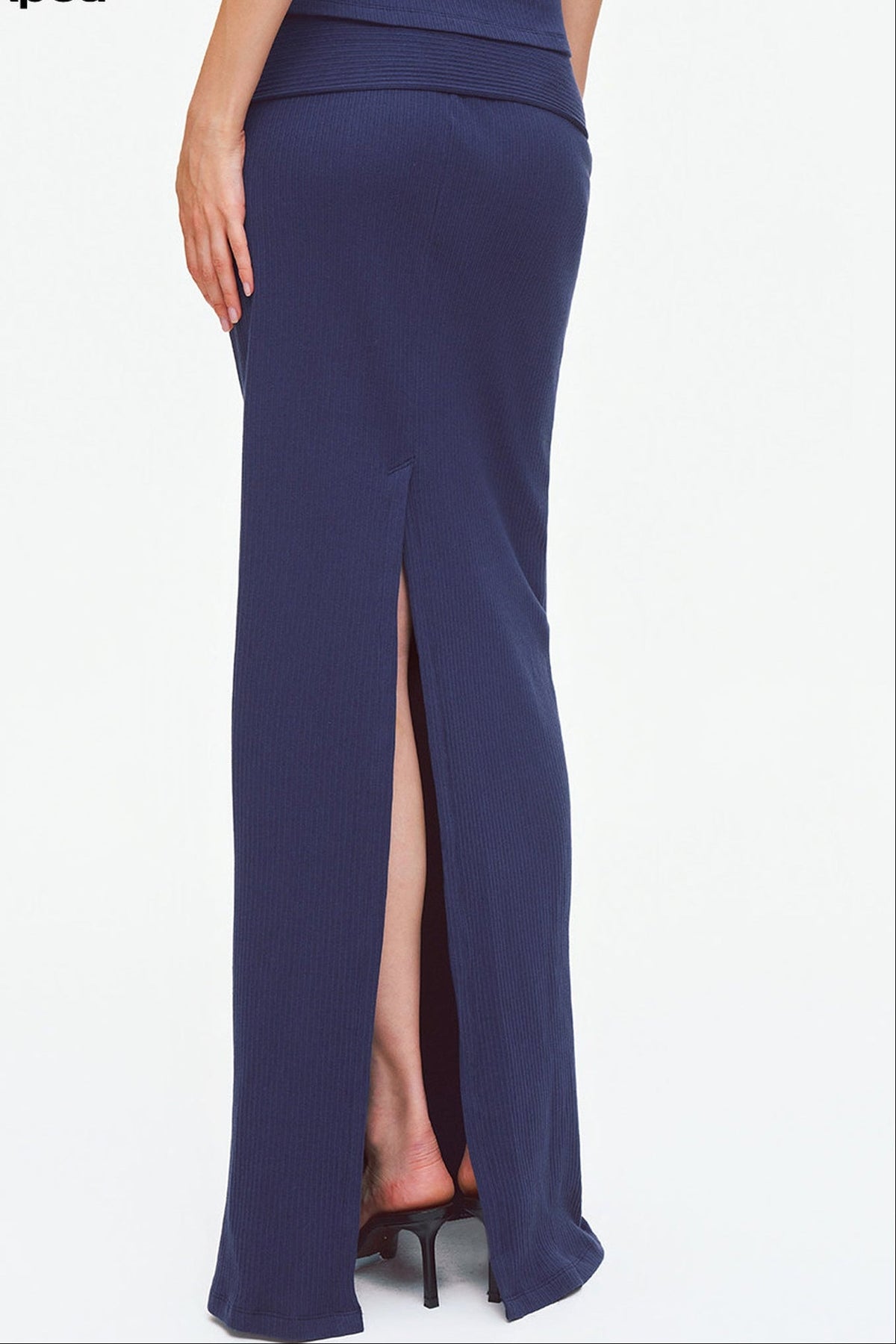 Knit Halter Top and Long Skirt Set-Up