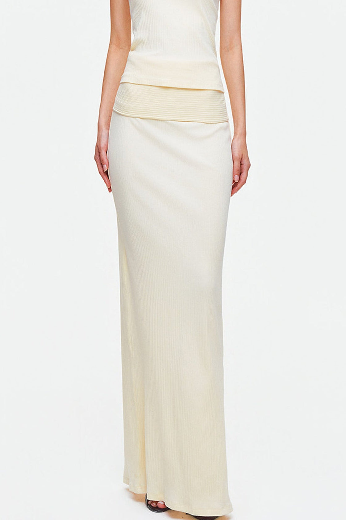 Knit Halter Top and Long Skirt Set-Up