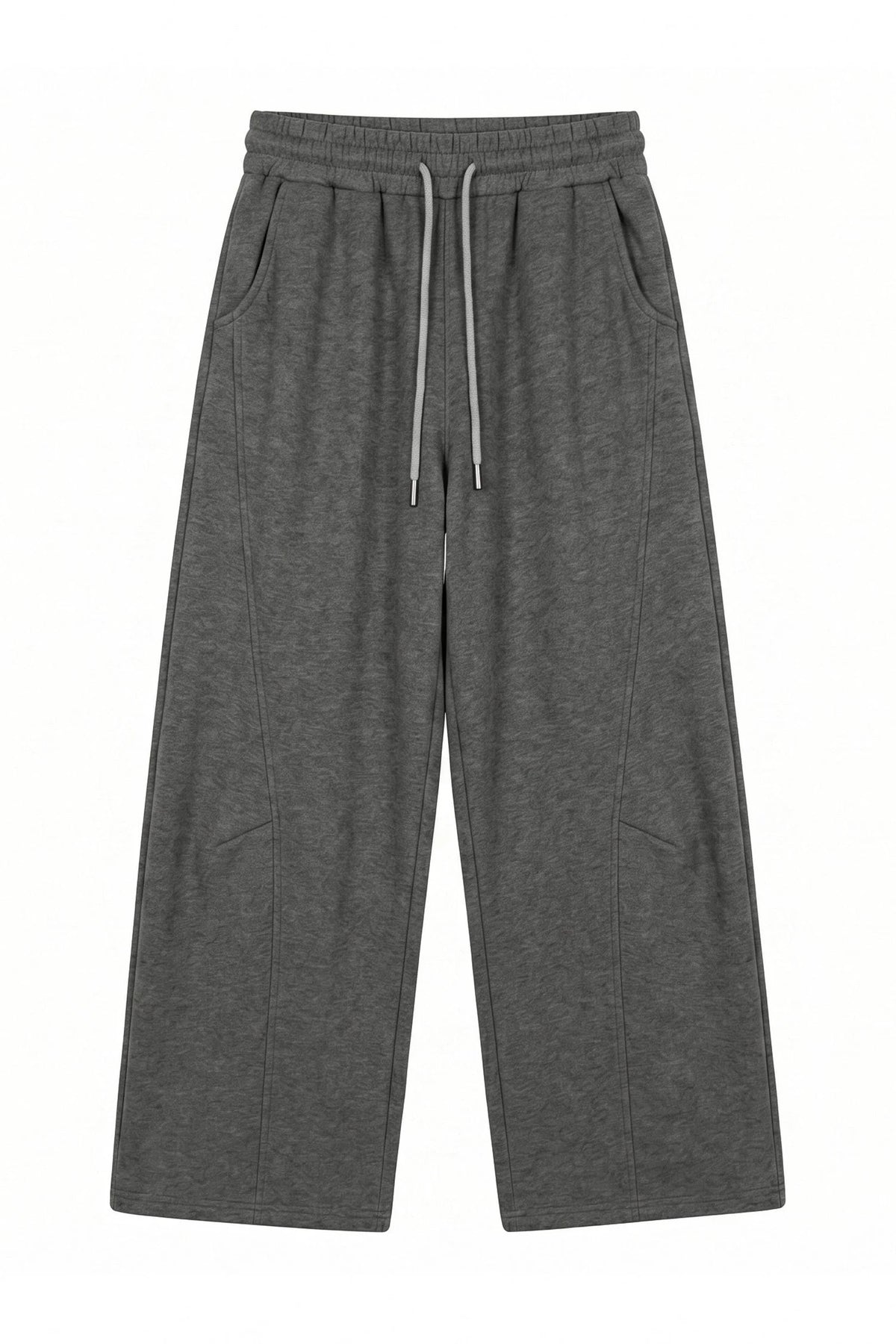 Knit Scarf Sweatshirt and Sweatpants Set-Up