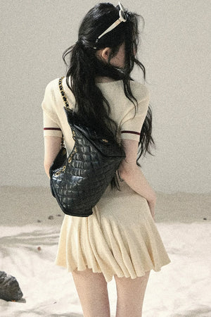Knit Square Neck Dress