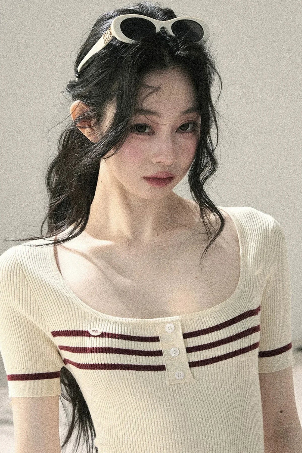Knit Square Neck Dress