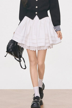 Knitted Cardigan Jacket and Skirt Set-Up