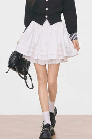 Knitted Cardigan Jacket and Skirt Set-Up